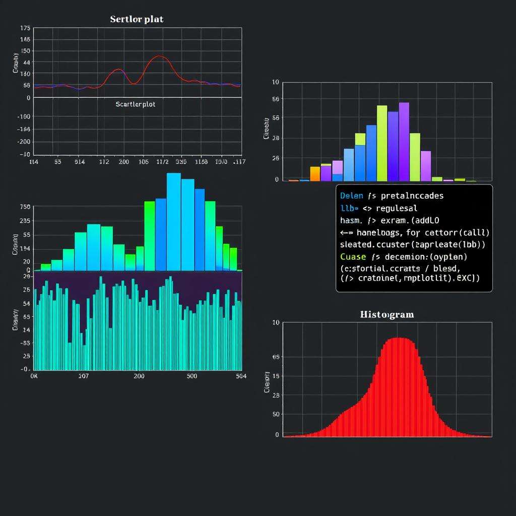Matplotlib visualization library showing charts and graphs for Python data visualization