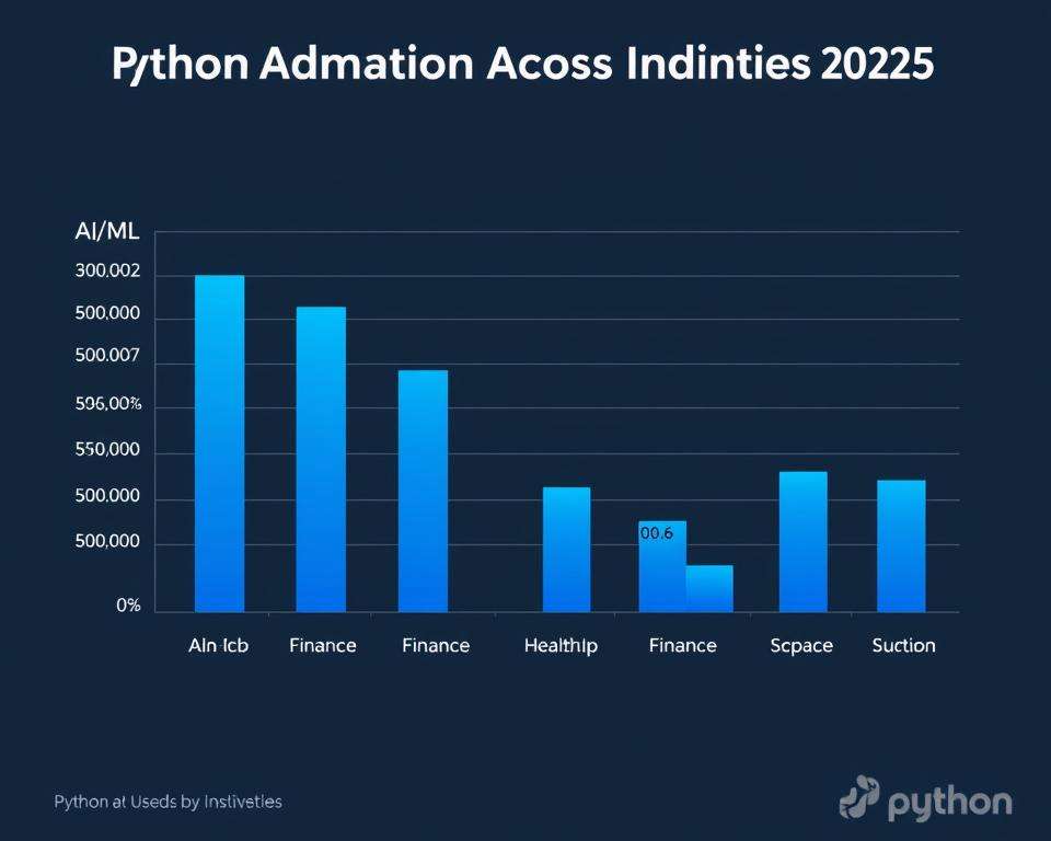Python usage statistics across different industries in 2025