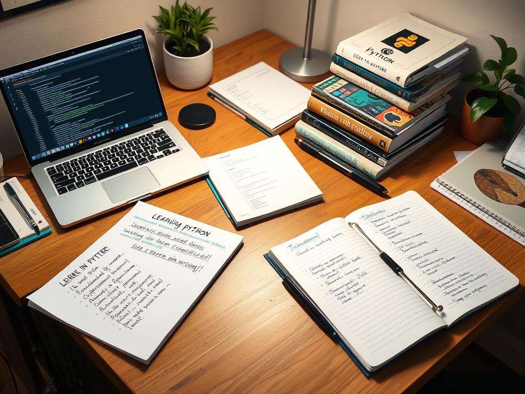 A Python beginner's workspace showing progress through the Zero to Mastery course in 2025