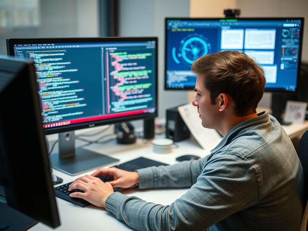 A student working through a Python AI project from the Zero to Mastery course for beginners in 2025