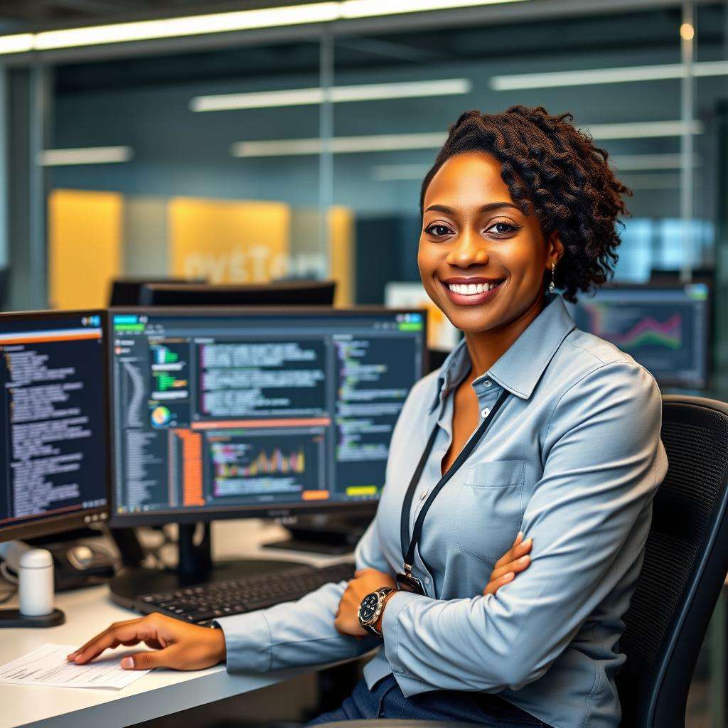 A successful graduate of the Zero to Mastery Python course for beginners working at a tech company in 2025