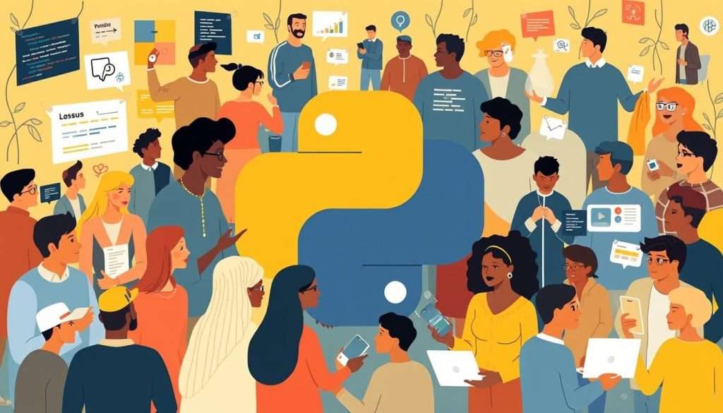 Python programming language community collaboration and support