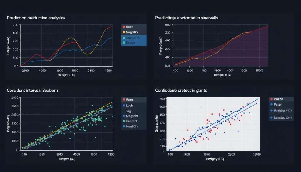 Data visualization of predictive analytics model results created with Python